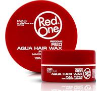 RedOne Cera acquatica per capelli rossa, 150 ml, controllo dei bordi, ultra tenuta, cera per capelli per uomini e donne, profumo di fragola, massimo controllo