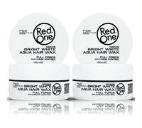 RedOne Cera acquatica per capelli bianca, 150 ml, controllo dei bordi, ultra tenuta, cera per capelli per uomini e donne, profumo di fragola, massimo controllo, 2 pezzi