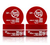 RedOne Cera acquatica per capelli rossa, 150 ml, controllo dei bordi, ultra tenuta, cera per capelli per uomini e donne, profumo di fragola, massimo controllo, 2 pezzi