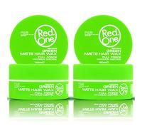 RedOne Cera per capelli opaca, verde, 150 ml, ultra tenuta, per uomini e donne, profumo di cocco, massimo controllo, 2 pezzi
