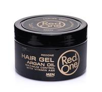 RedOne Hair Styling Gel Argan Oil - Gel Capelli con Olio di Argan e Vitamine A&E, Tenuta Elevata e Finitura Lucida, 400 ml | gel capelli ricci anti-crespo | gel per capelli uomo e donna