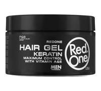 RedOne Hair Styling Gel Keratin - Gel Capelli con Cheratina e Vitamine A&E, Maximum Control e Finitura Lucida, 400 ml | gel capelli ricci anti-crespo | gel per capelli uomo e donna