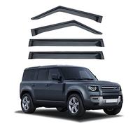 REDOVO 4 Pezzi Deflettori Aria Antiturbo per Land Rover Defender 110 MK1/L663 2020-2023 Antivento Parapioggia Paravento Auto Laterale Finestrino Accessories