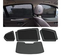 REDOVO Tendine Parasole Auto, per Jeep Compass 5TH 2017-2023 su Misura Contro Protezione Raggi UV Intimità Pieghevole Portabile Decorare,7pcs Full Set