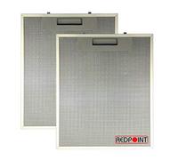 REDPOINT® KIT 2 FILTRI ALLUMINIO per CAPPE mm. 253 x 300 x 8 - Adattabile : FABER 1330018480/133.0018.480
