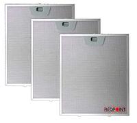 REDPOINT® KIT 3 pcs. FILTRI ALLUMINIO per CAPPE FABER mm.253 x 300 x 8 con Attacchi inferiori