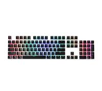 Redragon A130 Black Pudding Keycaps 104 tasti standard Doubleshot PBT Keycap Set w/strato traslucido per tastiera meccanica, profilo OEM, layout ANSI inglese (US)