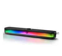 Redragon GS515 RGB Soundbar da tavolo Altoparlanti stereo per computer a 2.0 canali per desktop Bluetooth 5.3, USB-C/alimentato tramite USB, Nero