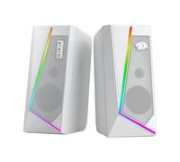 Redragon GS520 Altoparlanti da scrivania RGB, altoparlante stereo a 2.0 canali per computer con 6 modalità LED colorati, suono migliorato e controllo del volume di facile accesso, alimentato da USB