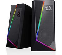 Redragon GS520 Anvil RGB Desktop Altoparlanti, altoparlante stereo per PC a 2.0 canali con 6 modalità LED colorate, bassi potenziati e controllo del volume di facile accesso
