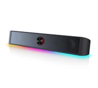 Redragon GS560 Adiemus RGB Desktop Soundbar, Altoparlante per computer a 2.0 canali con barra di illuminazione dinamica Sincronizzazione/visualizzazione audio-luce, Retroilluminazione touch control