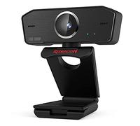 REDRAGON GW800 1080P - Webcam con doppio microfono integrato, rotazione di 360 gradi - webcam USB Skype per computer - 30 FPS per lezioni online, videoconferenze e streaming