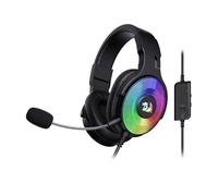 Redragon H350 RGB Wired Gaming Headset, dinamico RGB retroilluminazione - Stereo Surround-Sound - Driver 50 MM - Microfono staccabile, cuffie sovra-orecchio funziona per PC/PS4/NS