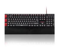 Redragon K505 Tastiera Gaming, AZERTY Francese, Retroilluminazione Arcobaleno, 26 Tasti Anti-Ghosting, Tastiera Gaming Wired Keyboard, Tastiera A Membrana, Integrazione Macro 5 Tasti, Scorciatoie
