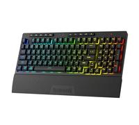 Redragon K515 PRO Shiva RGB Tastiera da gioco a membrana wireless, tastiera meccanica a 98 tasti con interruttore lineare, tasti macro e multimediali integrati, poggiapolsi rimovibile US LAYOUT