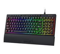 Redragon K515 Shiva RGB Membrane Gaming Tastiera a 98 tasti Sensazione meccanica Tastiera con interruttore lineare, tasti macro e multimediali On-board, poggiapolsi rimovibile, software supportato