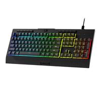 Redragon K525 RGB Backlit Membrane Gaming Keyboard with Multimedia Keys, Linear Mechanical-Feel Switch, 4 Extra On-Board Macro Keys, Dedicated Media Control, Detachable Wrist Rest
