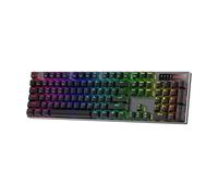 Redragon K556 PRO Tastiera da gioco RGB wireless aggiornata BT/2.4Ghz Tri-Mode meccanica hot-swap lineare con interruttore rosso silenzioso Black