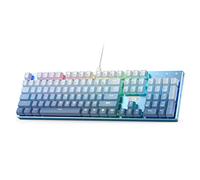 Redragon K556 SE Tastiera Meccanica Cablata Base Alluminio Blu US | Interruttore lineare silenzioso scambiabile, base alluminio, finitura blu sfumato, RGB, layout US