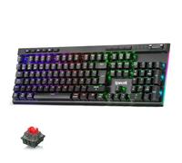 Redragon K580 Pro Tastiera meccanica Gaming Tri Modalità Hot Swap QWERTY ES | Anti-ghosting completo batteria lunga durata memoria integrata piastra alluminio switch lineare software personalizzabile