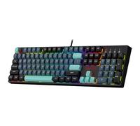 Redragon K582 SE - Tastiera da gioco RGB cablata, tastiera meccanica a 104 tasti, spina hot-swap migliorata, set di riduzione del rumore, tasti PBT colori misti, US LAYOUT