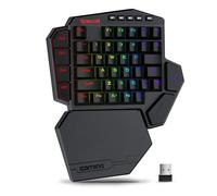 Redragon K585 PRO Wireless 42 tasti tastiera di supporto per polso da gioco meccanica con una sola mano a 3 modalità intercambiabile