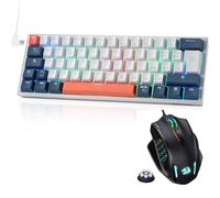 Redragon K617 Fizz 60% RGB Tastiera & M908 Impact RGB LED MMO Mouse bundle