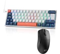 Redragon K617 Fizz 60% Wired RGB Tastiera Gaming M916 PRO - Mouse da gioco wireless bundle