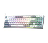 Redragon K628 75% tastiera da gioco RGB cablata, 78 tasti tastiera meccanica compatta intercambiabile a caldo presa Hot-Swap, interruttore rosso