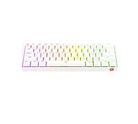 Redragon - K630 Dragonborn Bianca, Tastiera meccanica gaming 60%, compatta, 61 t
