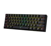 Redragon K630 Dragonborn Tastiera da gioco RGB cablata al 60%, tastiera meccanica compatta a 61 tasti con interruttore rosso lineare, supporto driver Pro, nero