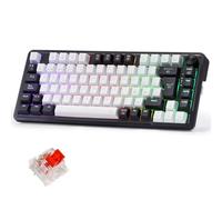 Redragon K673 Pro 75% Gasket RGB Tastiera Meccanica, Tastiera Gaming con Maniglia, 82 tasti, 2.4Ghz/BT/USB-C, Schiume Assorbenti Suoni, Hot-Swap Interruttore Rosso, 4000mAh Batteria, QWERTY Spagnolo