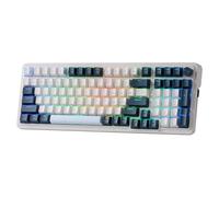 Redragon K686 PRO 98 tasti Gasket RGB Gaming Tastiera meccanica a 3 modalità con base hot-swap, speciale controllo della manopola e pastiglie antirumore, interruttore rosso lineare, colore blu