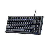 Redragon Tastiera da gioco con guarnizione CNC cablata K687, tastiera meccanica a 81 tasti con scheda in alluminio CNC premium, manopola di facile controllo, smorzamento del rumore a 5 strati,