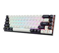 Redragon K701 Tastiera meccanica da gioco a scatto rapido, 60% cablata con azionamento regolabile, interruttore magnetico, frequenza di polling 8k Hz, retroilluminazione RGB, 68 tasti mini per PC