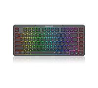 Redragon K706 PRO 75% Guarnizione wireless RGB Gaming 3 modalità 82 tasti Tastiera con interruttore rosso lineare a basso profilo