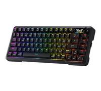 Redragon K724 PRO - Tastiera da gaming wireless con layout meccanico, tasto Hype-Screen, tastiera meccanica a 81 tasti, display TFT informativo da 1,14 pollici controllabile, 5 strati di smorzamento