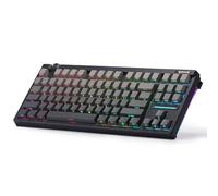 Redragon K729 HE Tastiera da gioco a scatto rapido, 87 tasti, tastiera meccanica cablata 8K w/Next-Gen UltraMag 100% POM Silky Magnetic Switch, Dual-Module Floating Patent Structure Design & Knob