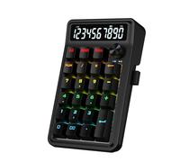Redragon K733 PRO - Cuscinetto numerico RGB con guarnizione wireless, tastierino numerico meccanico a 22 tasti w/PC e modalità di calcolo, display calcolatrice a 10 cifre, controllo manopola