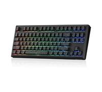 Redragon K737 PRO Tastiera da gioco wireless con guarnizione a 87 tasti, tastiera meccanica in alluminio CNC 80% premium, hot-swap rivolto verso il sud