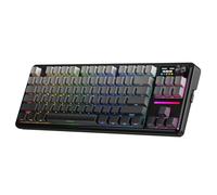 Redragon K743 PRO GB Tastiera da gioco RGB con guarnizione all'80% con schermo TFT e manopola Hype da 1,14", tastiera meccanica a 87 tasti, smorzamento del rumore a 5 strati, presa RGB rivolta a sud