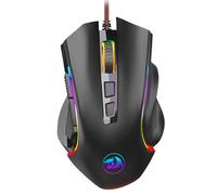 Redragon M602 NEMEANLION Mouse USB da gioco per PC, 7 pulsanti, retroilluminazione LED a 7 colori, 3000 DPI