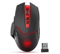 Redragon M690-1 Mouse da gioco wireless con spostamento DPI, 2 pulsanti laterali, 2400 DPI, design ergonomico, 8 pulsanti, nero