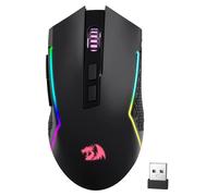 Redragon M693 - Mouse da gioco wireless, 8000 DPI con connessione 3 modalità, Bluetooth e wireless 2,4 G, 7 pulsanti macro, capacità di alimentazione durevole e retroilluminazione RGB per