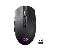 Redragon M719 Mouse ottico wireless da gioco, 7 pulsanti programmabili, retroilluminazione RGB, 10.000 DPI, mouse ergonomico per PC da gioco con pulsante Fire