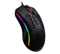 Redragon M808 Storm - Mouse da gioco RGB leggero, guscio a nido d'ape ultraleggero da 85 g - sensore ottico da 12.400 DPI - 7 pulsanti programmabili - registrazione precisa - cavo Super-Lite