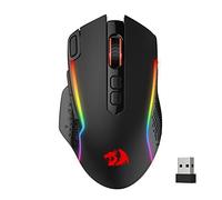 Mouse da gioco Wireless Redragon M810 Pro, Mouse da gioco cablato da 10000 DPI con chiave a fuoco Black
