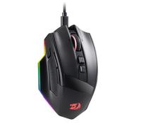 Redragon Mouse da gioco RGB cablato M813 con rotella a scorrimento 4D, mouse ottico ergonomico con max. 16.000 DPI, sensore ad alta precisione 3333, 7 tasti macro, supporto software