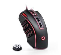 Mouse da gioco Redragon M990 MMO, Mouse da gioco RGB cablato ad alta precisione da 32000 DPI con 23