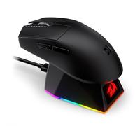 Redragon M999 Gaming Mouse, 2.4GHz/BT/Wired, Nero, Base di Ricarica